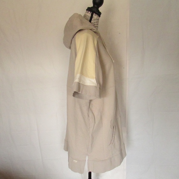 Women's Oversized Beige Hoodie - Picture 4 of 5